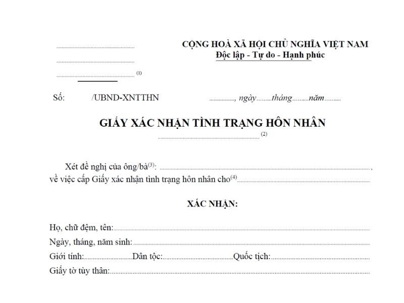 Cách xin giấy xác nhận tình trạng độc thân online 