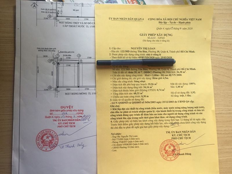 Đơn xin cấp phép xây dựng nhà ở đô thị