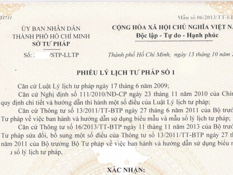 Nơi nộp hồ sơ xin lý lịch tư pháp ở đâu? 