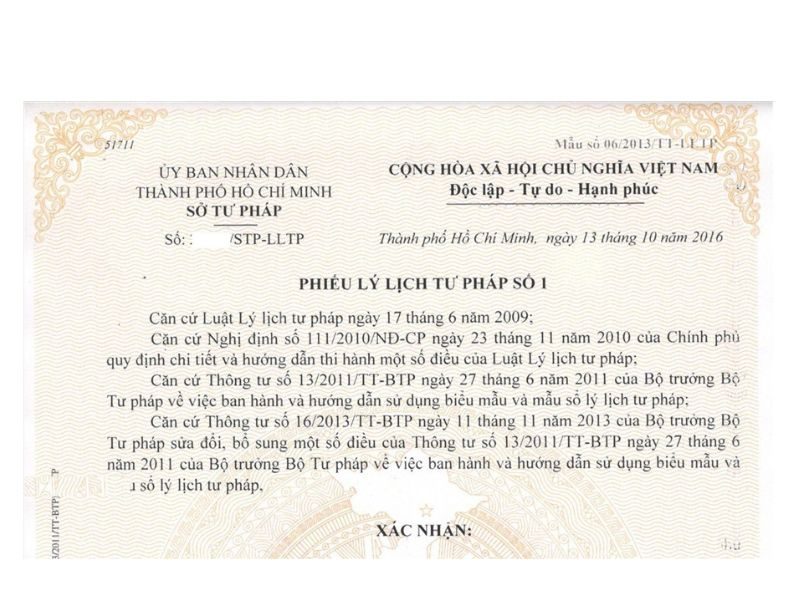 Xin cấp lý lịch tư pháp ở đâu Hà Nội?