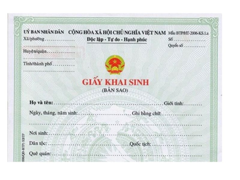 Xin trích lục khai sinh