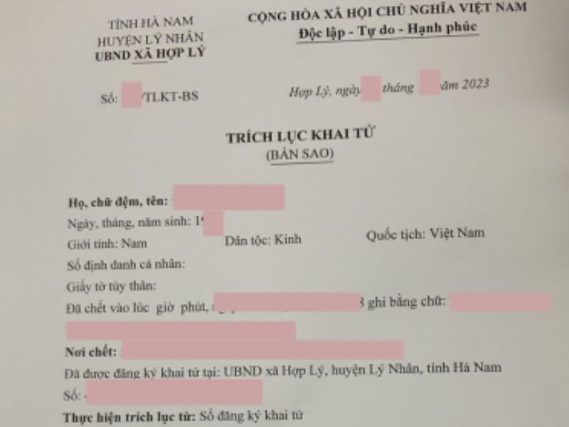 Lệ phí và thời gian cấp trích lục khai sinh bao lâu?