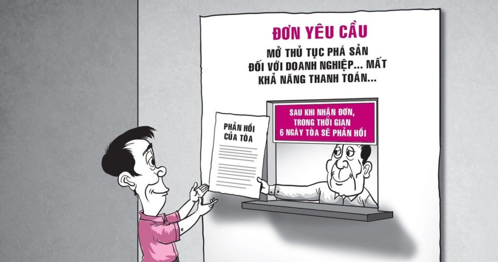 Thụ lý đơn yêu cầu mở thủ tục phá sản