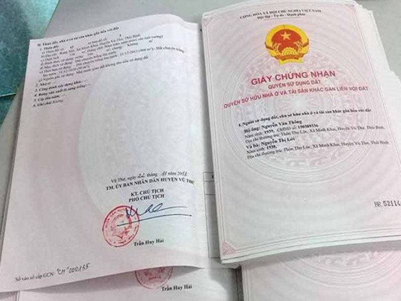 Mẫu giấy chứng nhận quyền sở hữu nhà ở