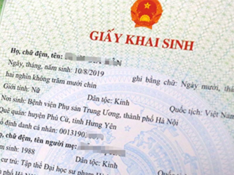 Dịch vụ trích lục khai sinh