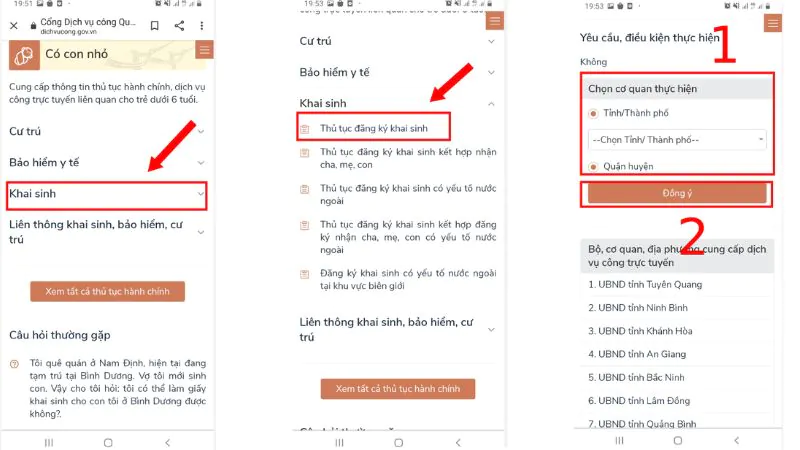 Cách chỉnh sửa giấy khai sinh online