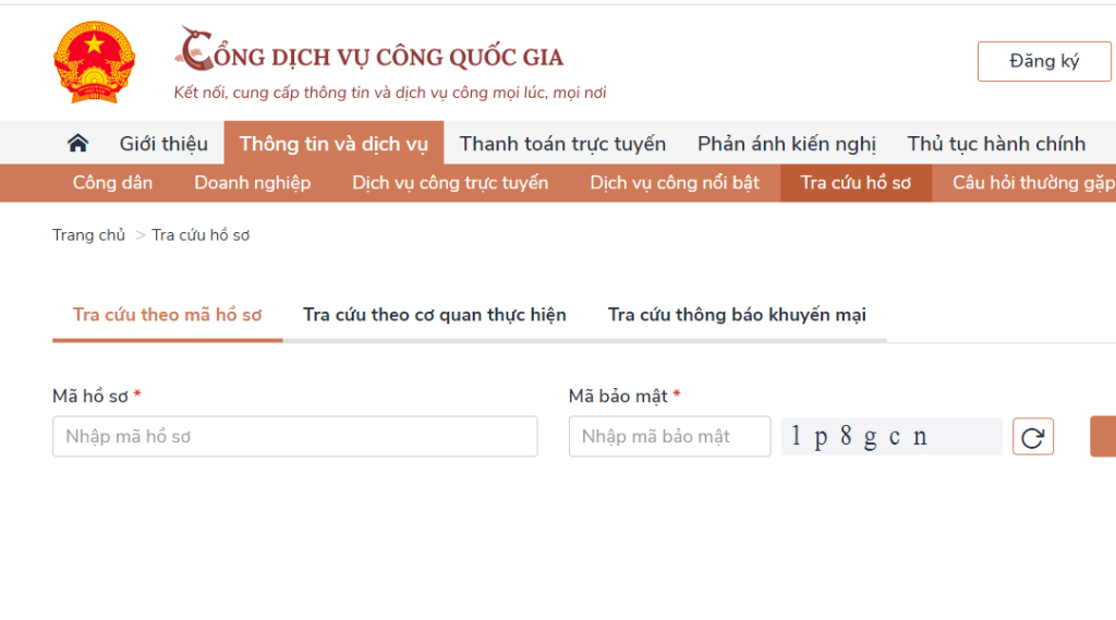 Cách tra cứu thông tin đất đai trực tuyến trên cổng dịch vụ công