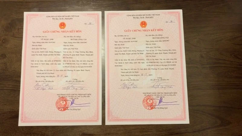 Đăng ký giấy kết hôn cần những gì 2026?