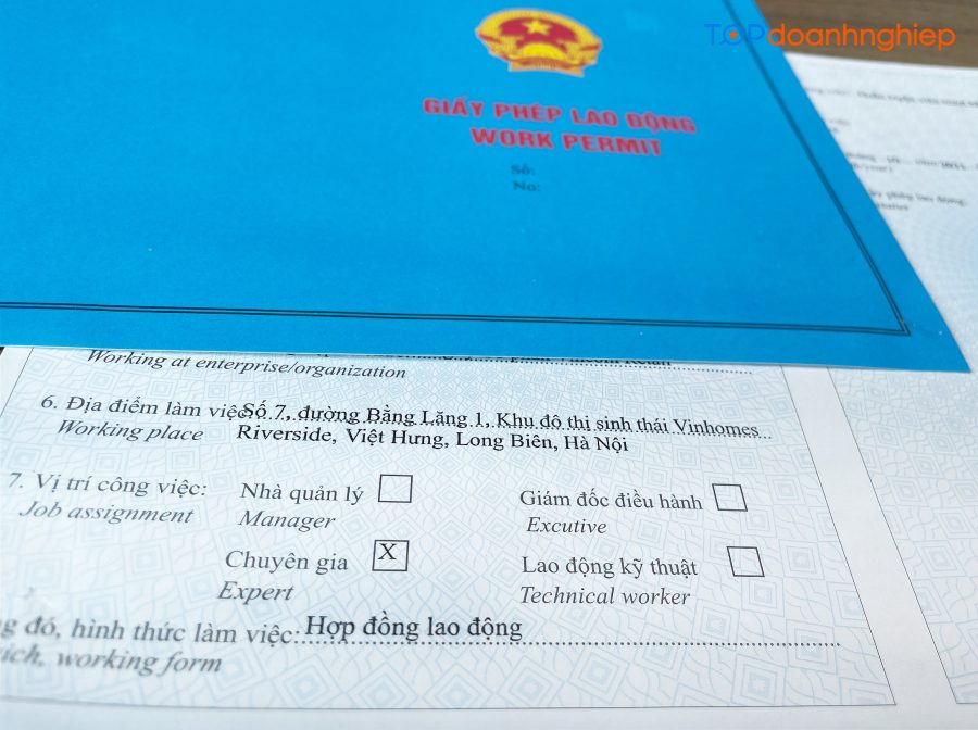Dịch vụ làm work permit cho người nước ngoài