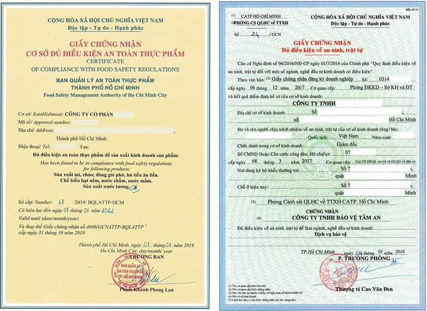 Quy định về giấy phép kinh doanh