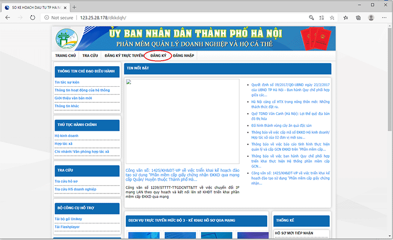 Thủ tục đăng ký hộ kinh doanh cá thể online