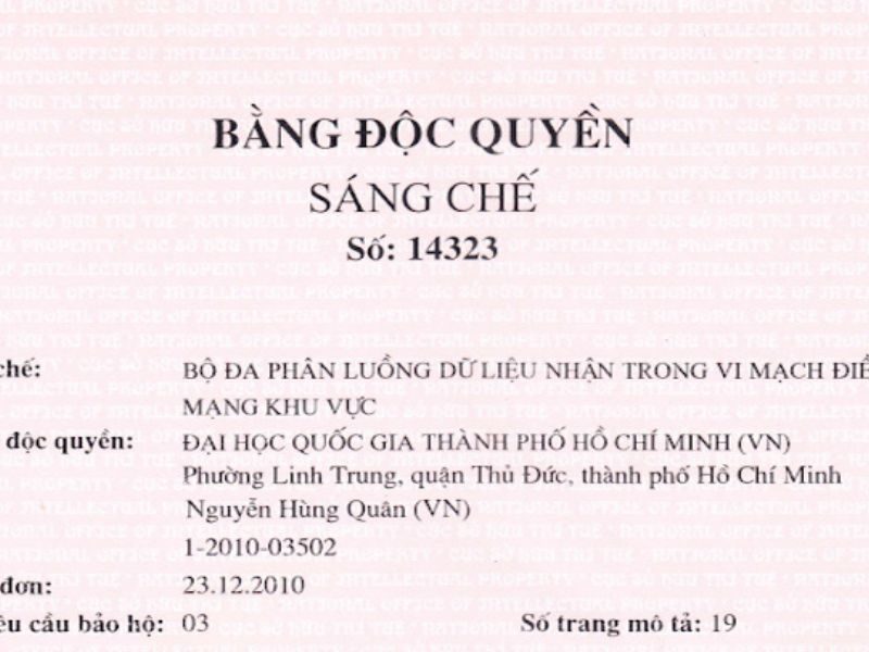 Đăng ký bằng sáng chế ở đâu?