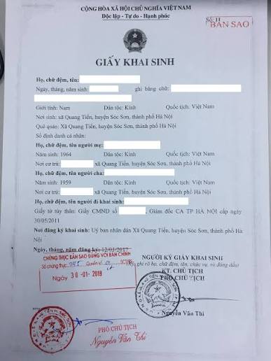 Điều kiện để được cấp bản sao giấy khai sinh hợp lệ?